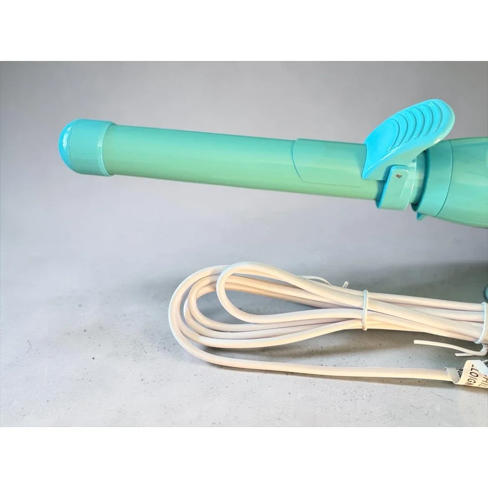 Beachwaver B1 Rotating Curling Iron 1 Ceramic Barrel Aqua Lime NIB Dual Voltage